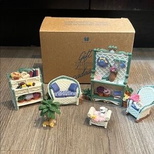 Vintage Avon Victorian Memories Miniature Furniture terrace